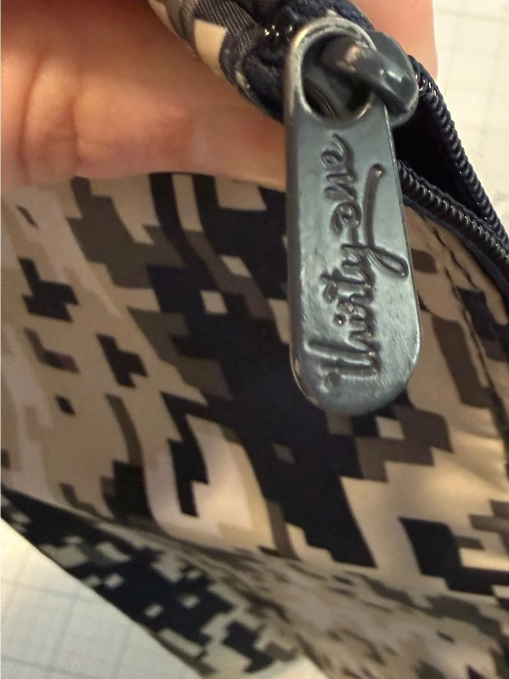 Thirty-one Thermal Bag Neutral Digital Camo Fabric Panel - Black, Tan, Cream